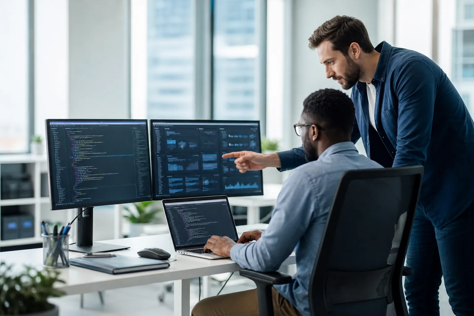 Long Island IT Guys team in modern office